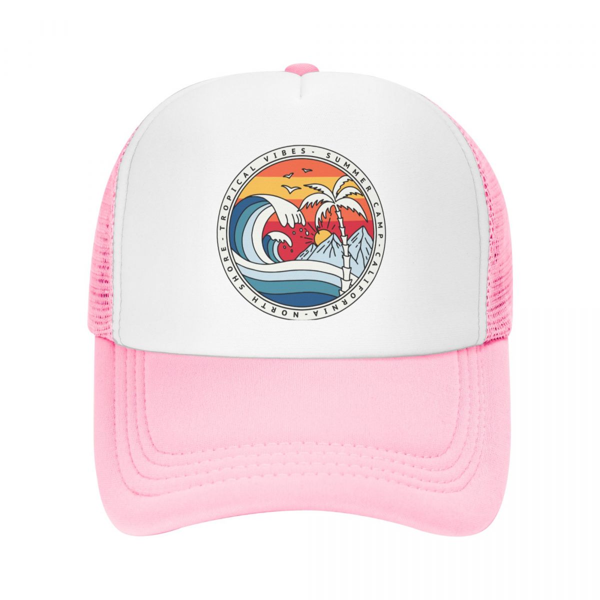 California Beach Surfing Baseball Cap
