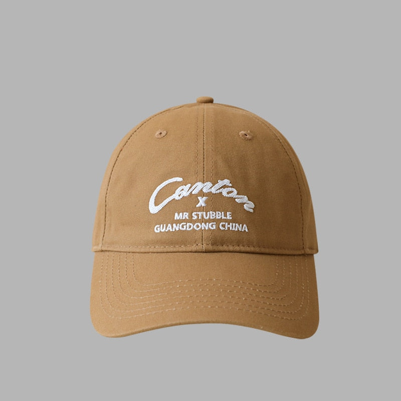 Tree Embroidery Washed Solid Boys Men Baseball Hats Adjustable Girls Women Baseball Caps 2023 Outdoor Sunscreen Baseball Hat