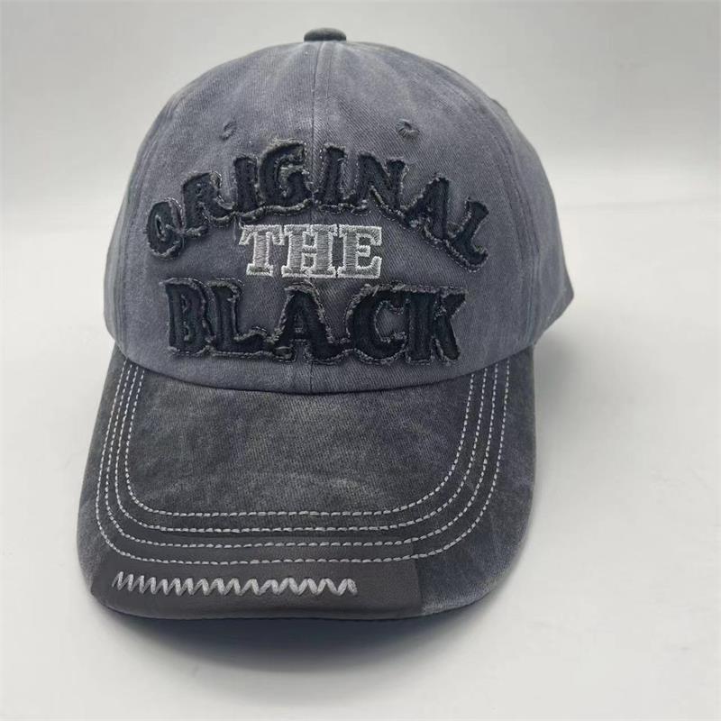 Retro Letter Embroidery Baseball Caps New  Men Women Cotton