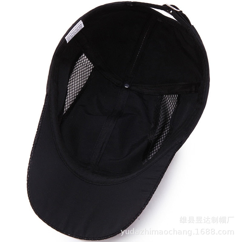 Quick Drying Mesh Baseball Cap For Men Outdoor Sports Adult Unisex Women Hats Casual Sun Protection Gorras Hombre Wholesale