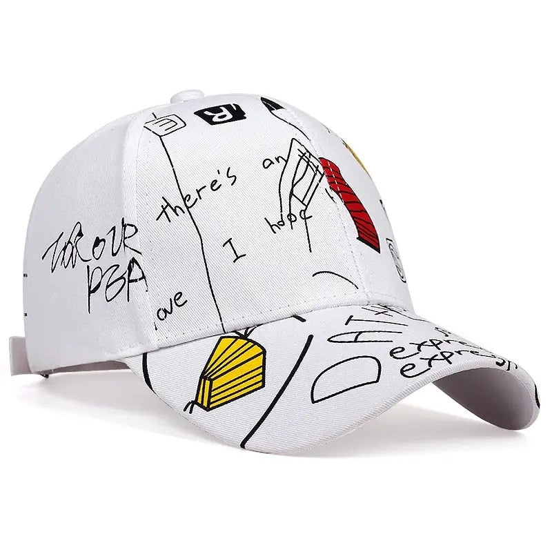 New Fashion Graffiti  Baseball Cap Men Women 2023