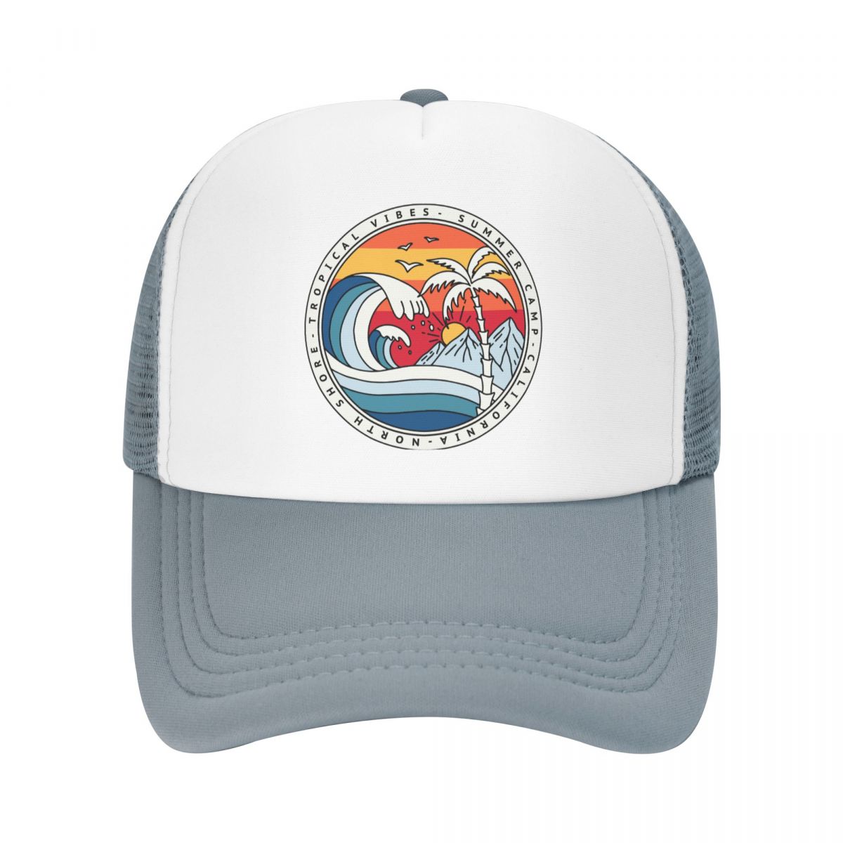 California Beach Surfing Baseball Cap