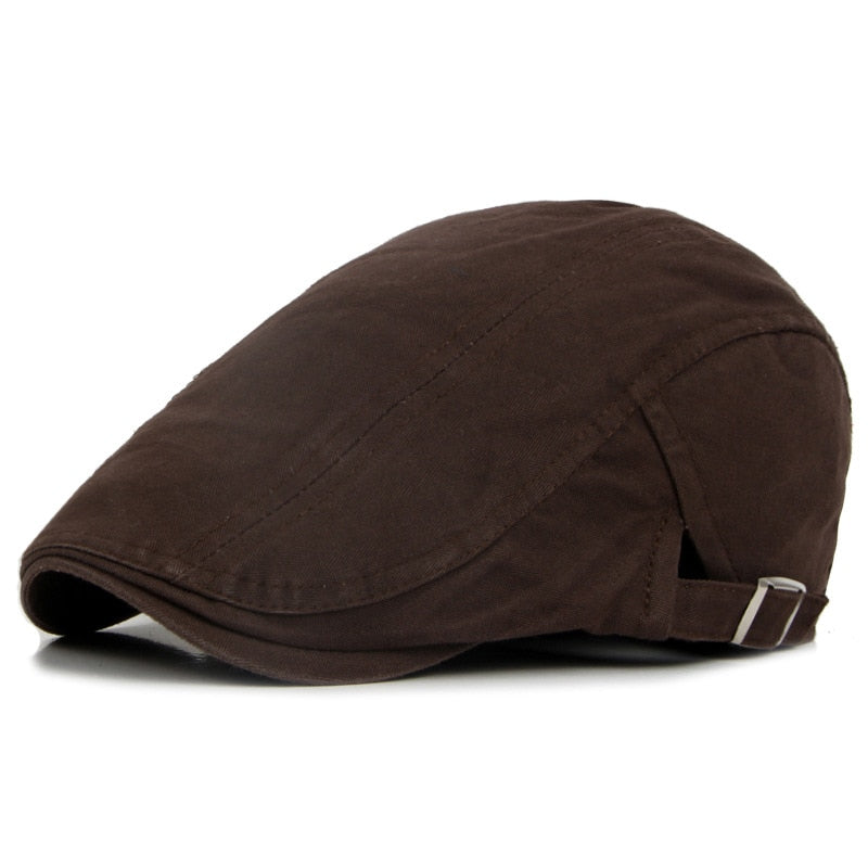 Cotton Baseball Caps   British Style Vintage Solid Unisex Retro