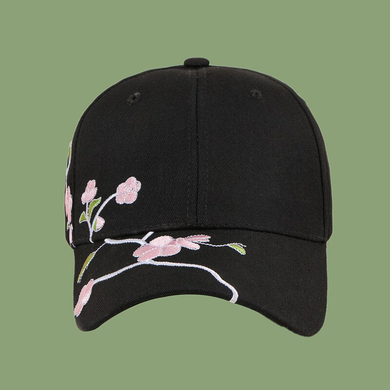 2023 Fashion  Unisex Cotton  Baseball Cap Plum Embroidery