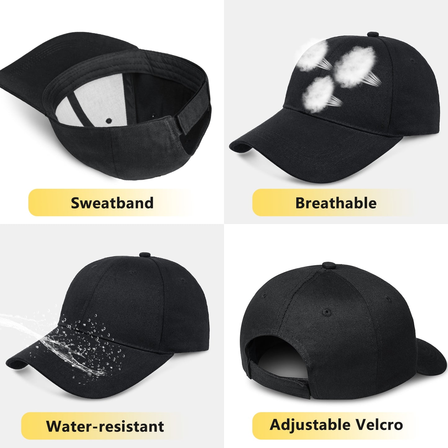OZERO Men's Baseball Caps Camouflage Sports Caps Adjustable Hats for Hunting Fishing Outdoor Cool Army Military Sports Caps