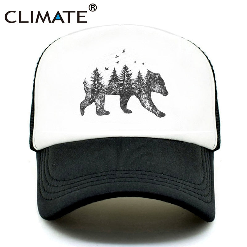 CLIMATE Forest Bear  Cap Hip Hop Men Women