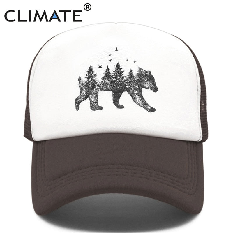 CLIMATE Forest Bear  Cap Hip Hop Men Women