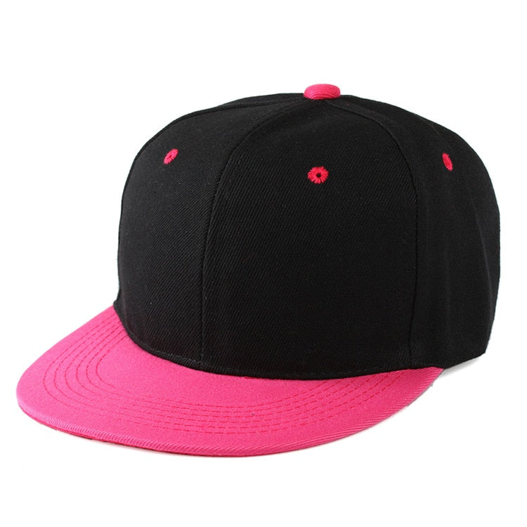 Flat Brim Baseball Cap Women Men