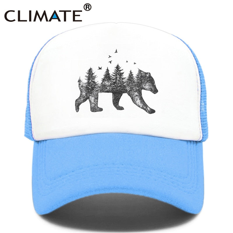 CLIMATE Forest Bear  Cap Hip Hop Men Women