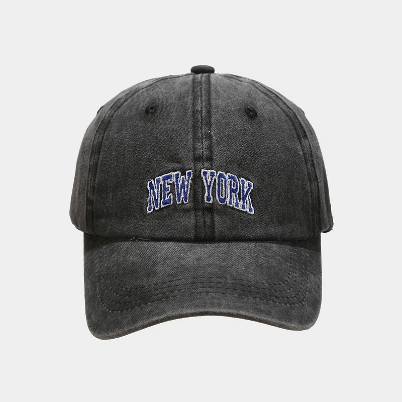 Tree Embroidery Washed Solid Boys Men Baseball Hats Adjustable Girls Women Baseball Caps 2023 Outdoor Sunscreen Baseball Hat