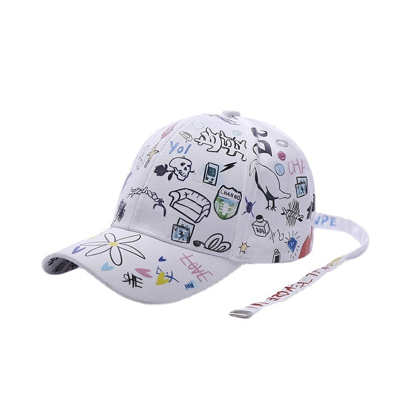 New Fashion Graffiti  Baseball Cap Men Women 2023