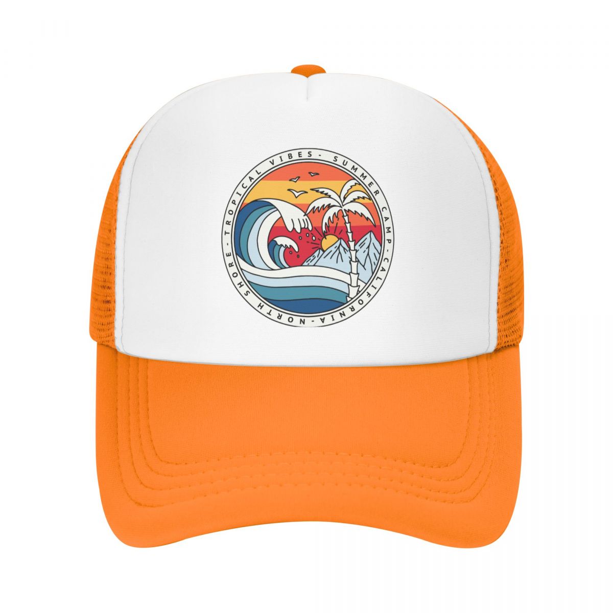 California Beach Surfing Baseball Cap