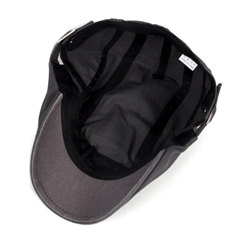 Cotton Baseball Caps   British Style Vintage Solid Unisex Retro