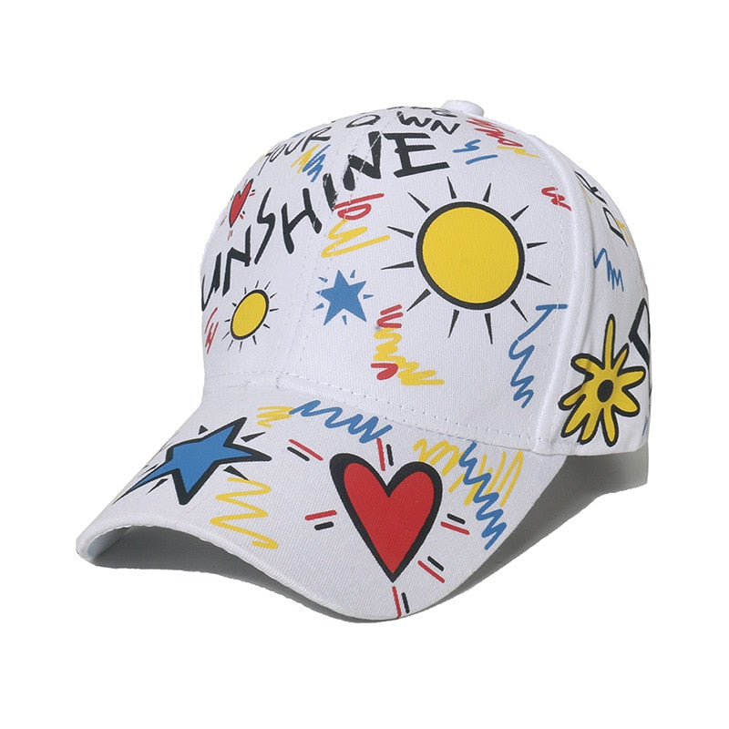 New Fashion Graffiti  Baseball Cap Men Women 2023