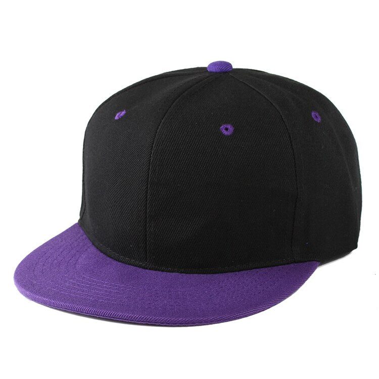 Flat Brim Baseball Cap Women Men