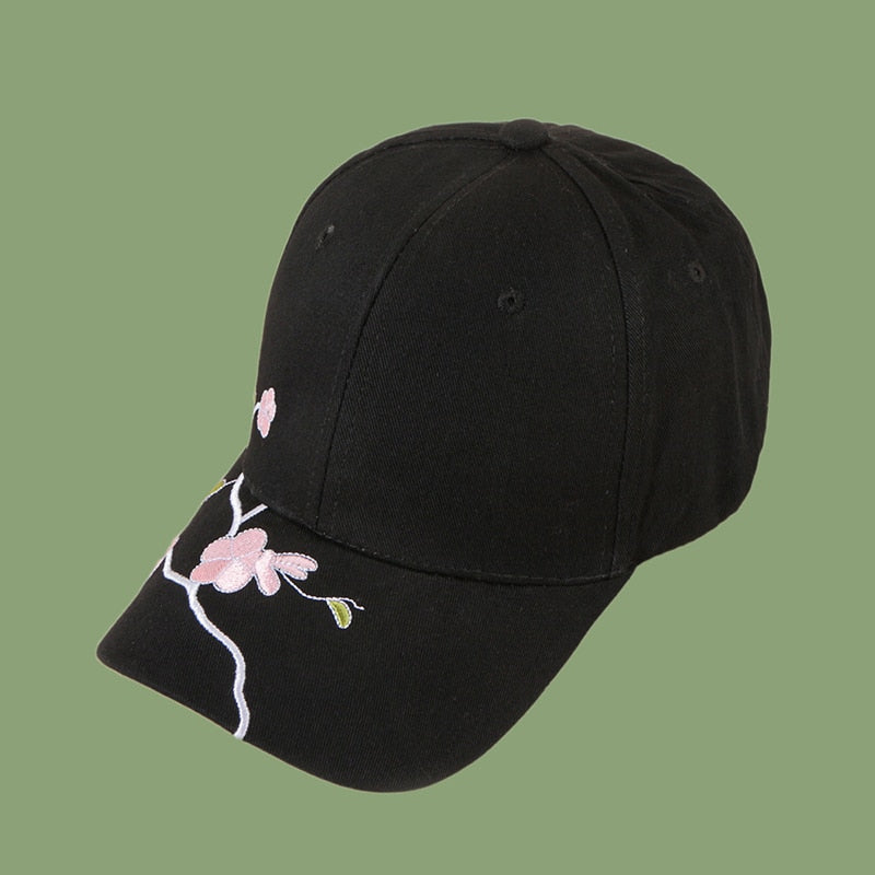 2023 Fashion  Unisex Cotton  Baseball Cap Plum Embroidery