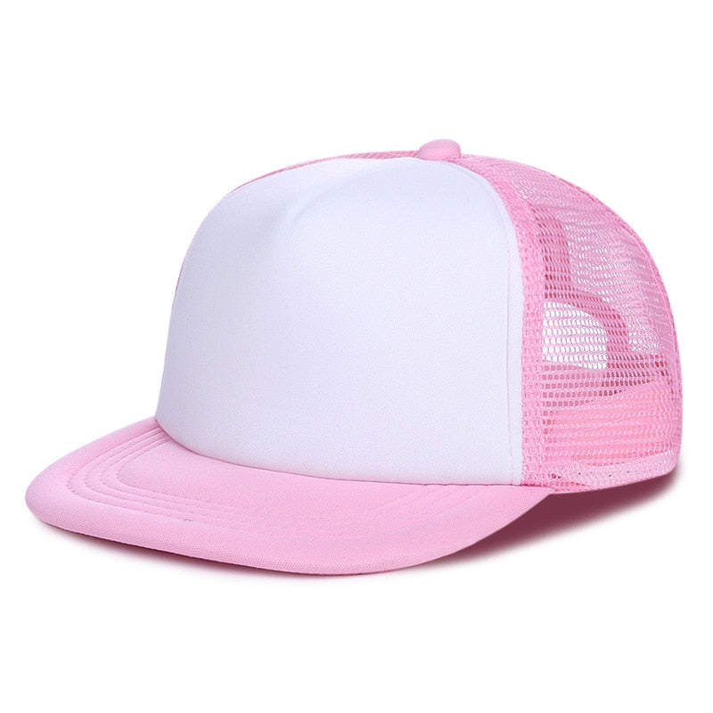 Flat Brim Baseball Cap Women Men