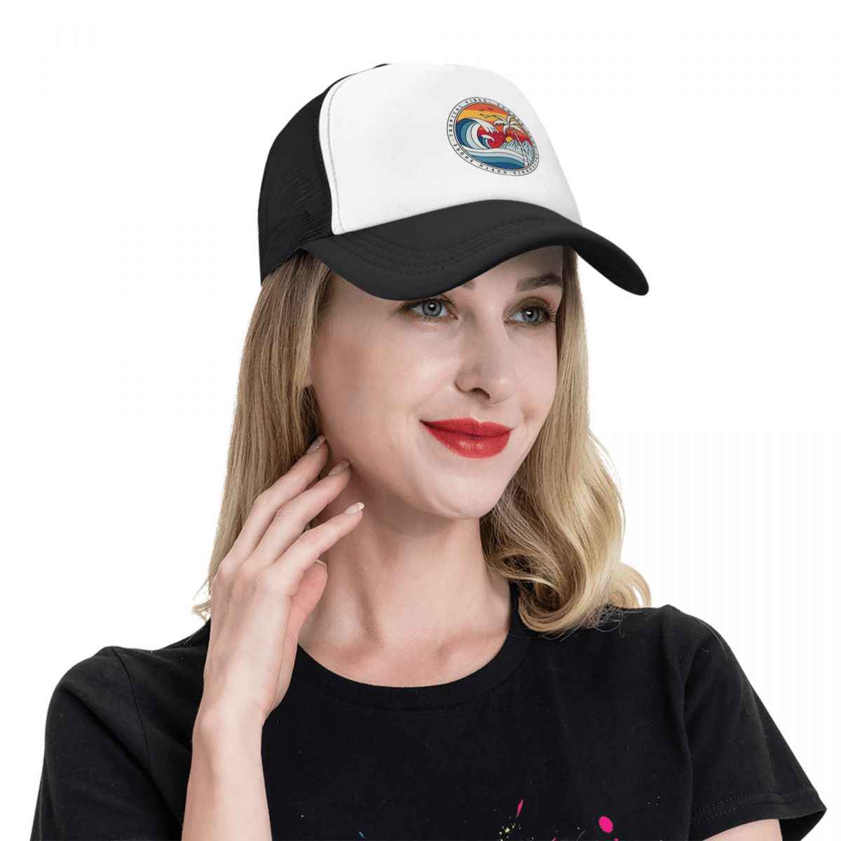 California Beach Surfing Baseball Cap