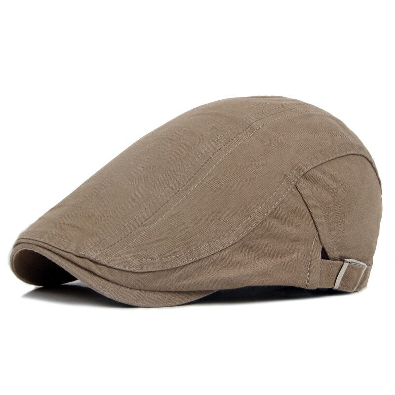 Cotton Baseball Caps   British Style Vintage Solid Unisex Retro