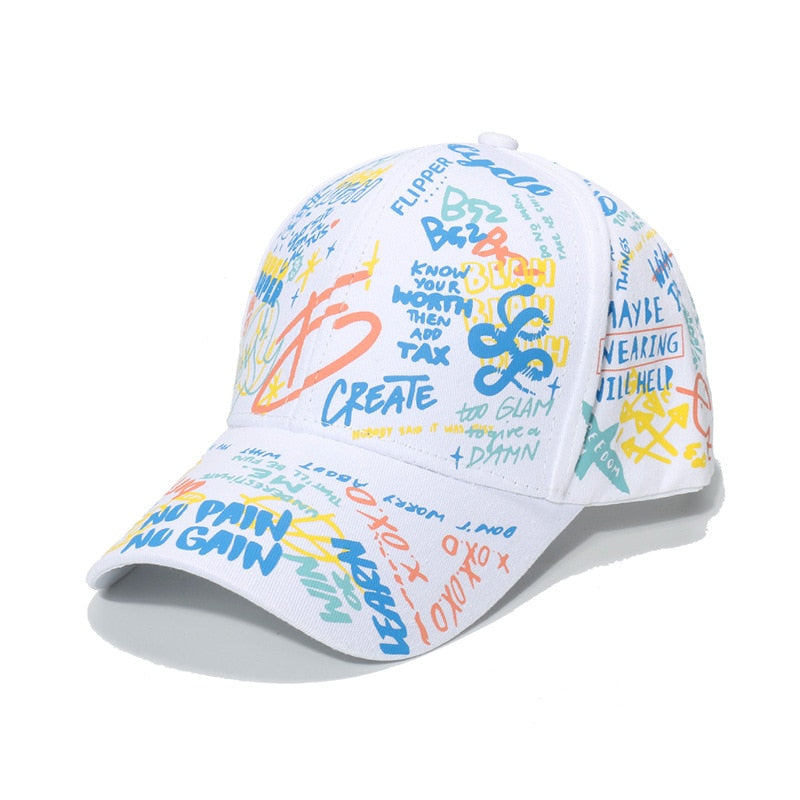 New Fashion Graffiti  Baseball Cap Men Women 2023