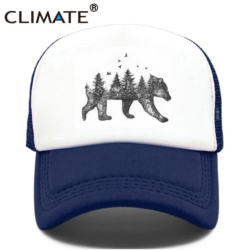 CLIMATE Forest Bear  Cap Hip Hop Men Women