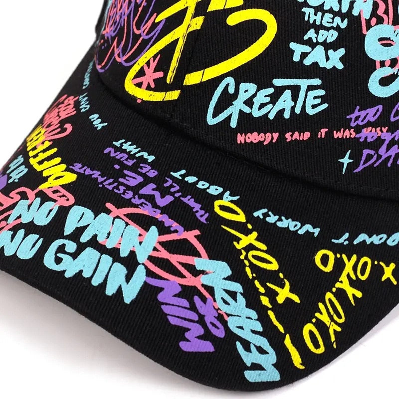 Fashion Baseball Cap Graffiti Hip Hop