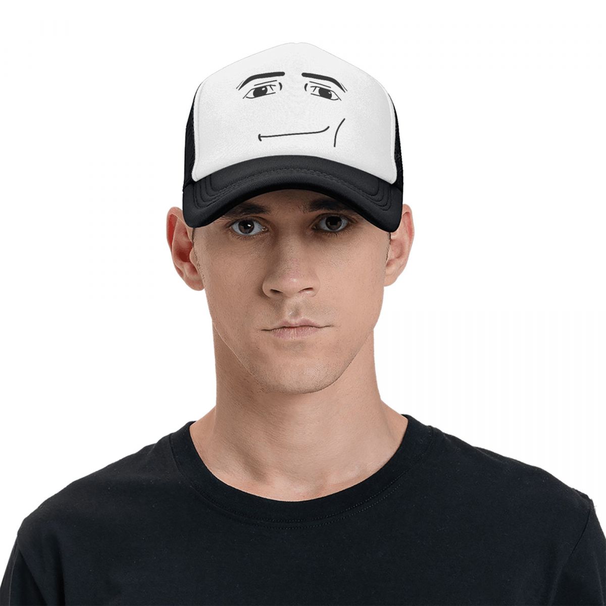 Personalized Anime Robot Robloxs Face Baseball Cap Women Men Adjustable Trucker Hat Sports Snapback Caps Summer Hats