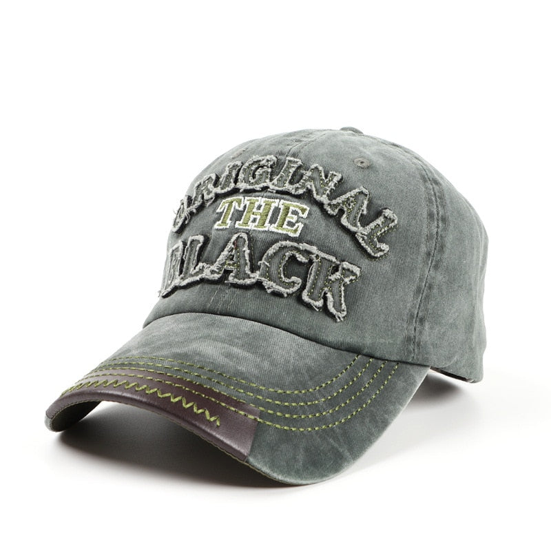 Retro Letter Embroidery Baseball Caps New  Men Women Cotton