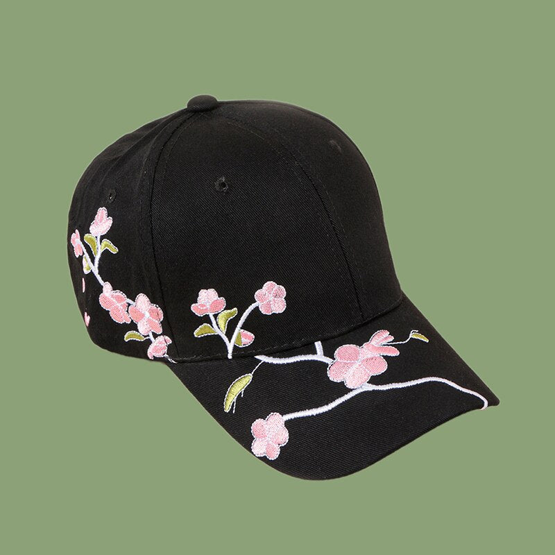 2023 Fashion  Unisex Cotton  Baseball Cap Plum Embroidery