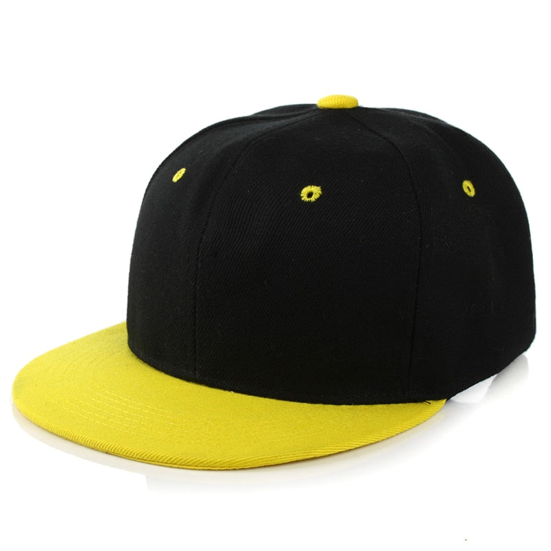 Flat Brim Baseball Cap Women Men