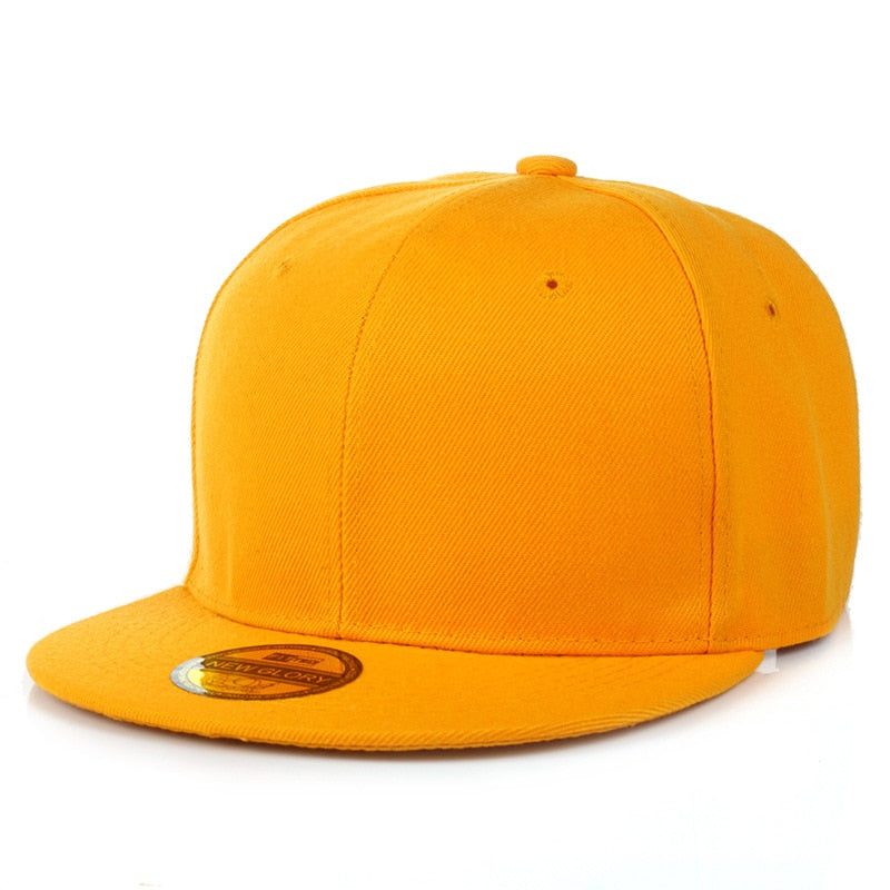 Flat Brim Baseball Cap Women Men