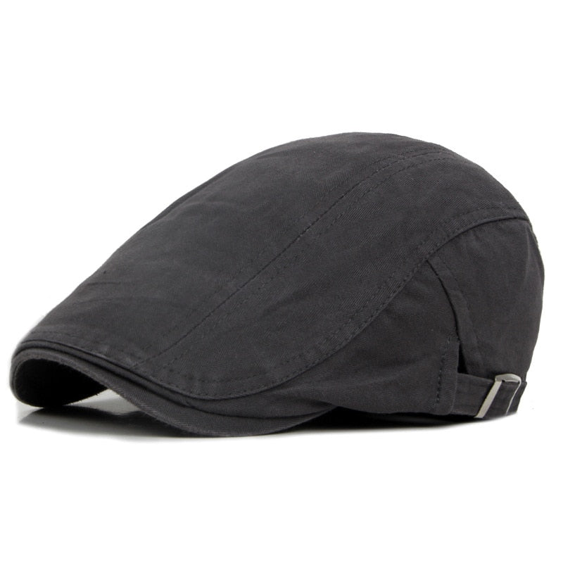 Cotton Baseball Caps   British Style Vintage Solid Unisex Retro