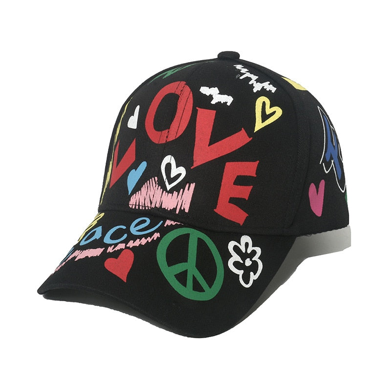 New Fashion Graffiti  Baseball Cap Men Women 2023