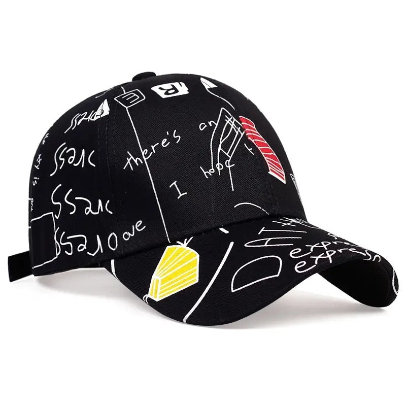 New Fashion Graffiti  Baseball Cap Men Women 2023