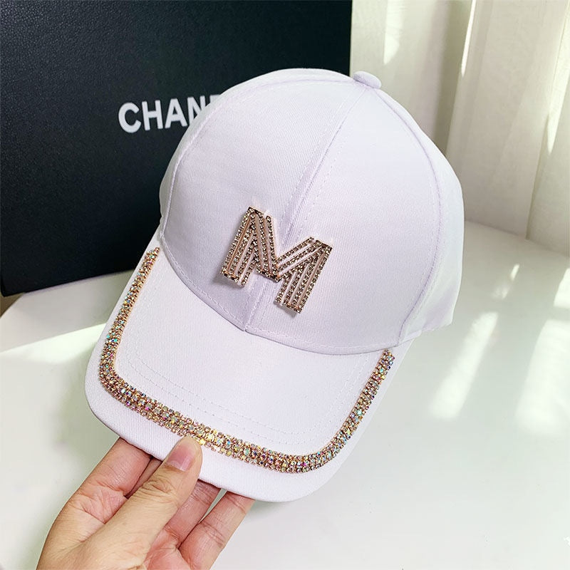 Fashion Brand Diamond D Baseball Cap For Women Men