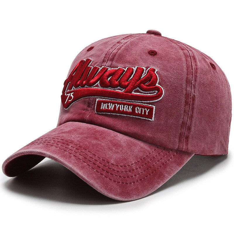 Fashion Outdoor Sports Cotton Baseball Cap For Women Casual Retro Embroidery Mens Cap Hip Hop Rebound Cap Snapback Hat
