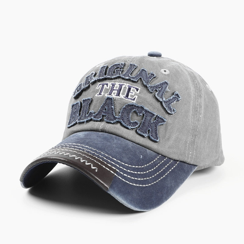 Retro Letter Embroidery Baseball Caps New  Men Women Cotton