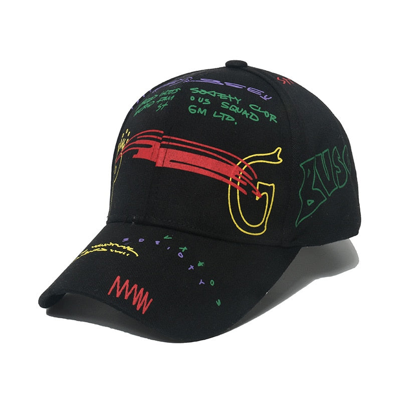 New Fashion Graffiti  Baseball Cap Men Women 2023