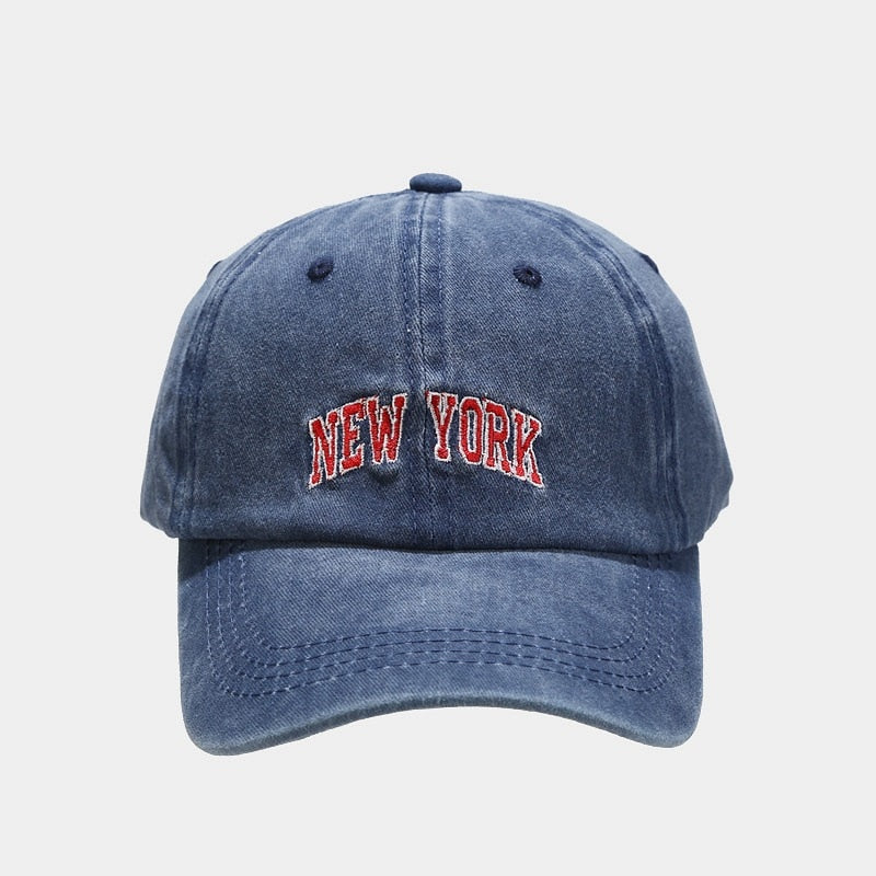 Tree Embroidery Washed Solid Boys Men Baseball Hats Adjustable Girls Women Baseball Caps 2023 Outdoor Sunscreen Baseball Hat
