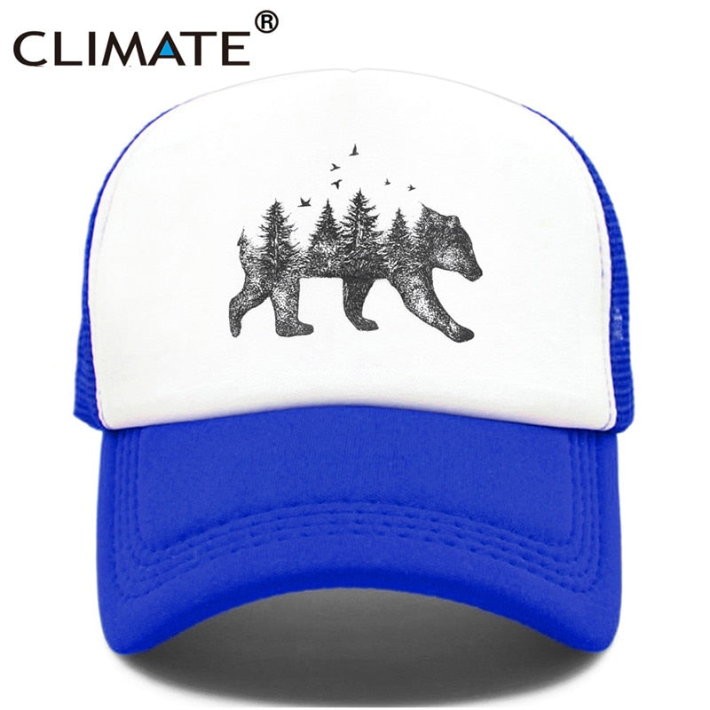 CLIMATE Forest Bear  Cap Hip Hop Men Women