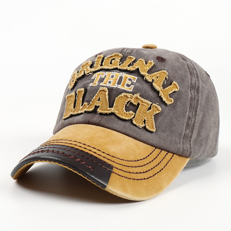 Retro Letter Embroidery Baseball Caps New  Men Women Cotton