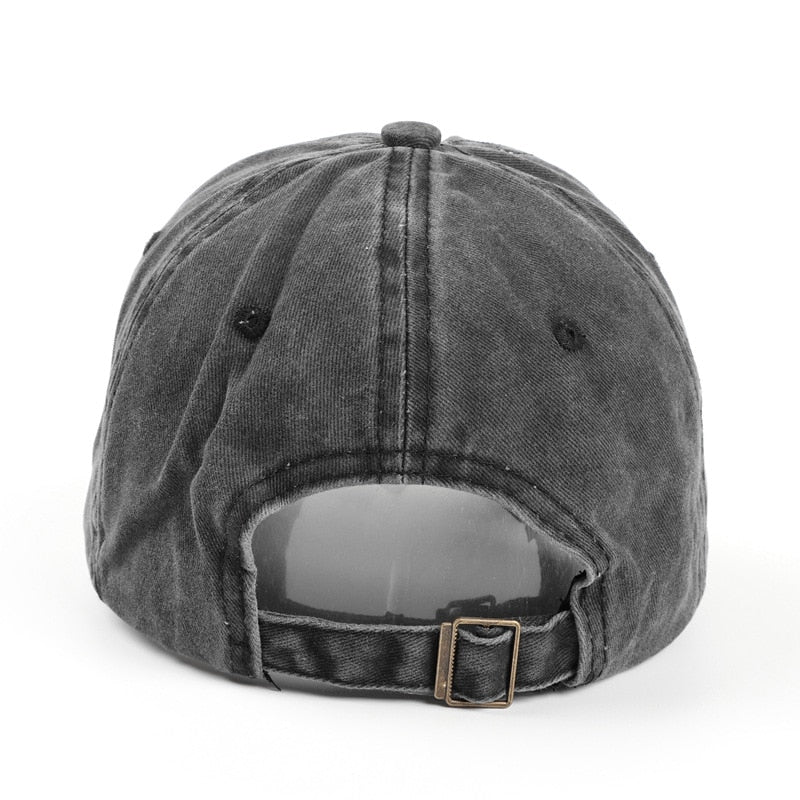 Retro Letter Embroidery Baseball Caps New  Men Women Cotton