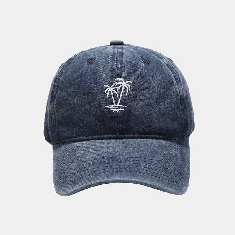 Tree Embroidery Washed Solid Boys Men