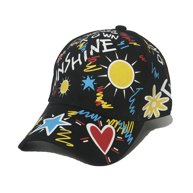 New Fashion Graffiti  Baseball Cap Men Women 2023