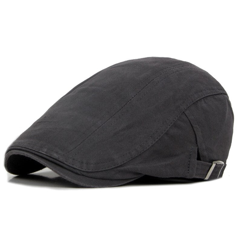 Cotton Baseball Caps   British Style Vintage Solid Unisex Retro