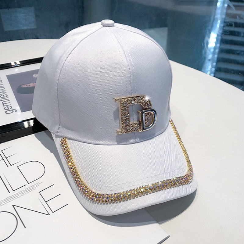 Fashion Brand Diamond D Baseball Cap For Women Men