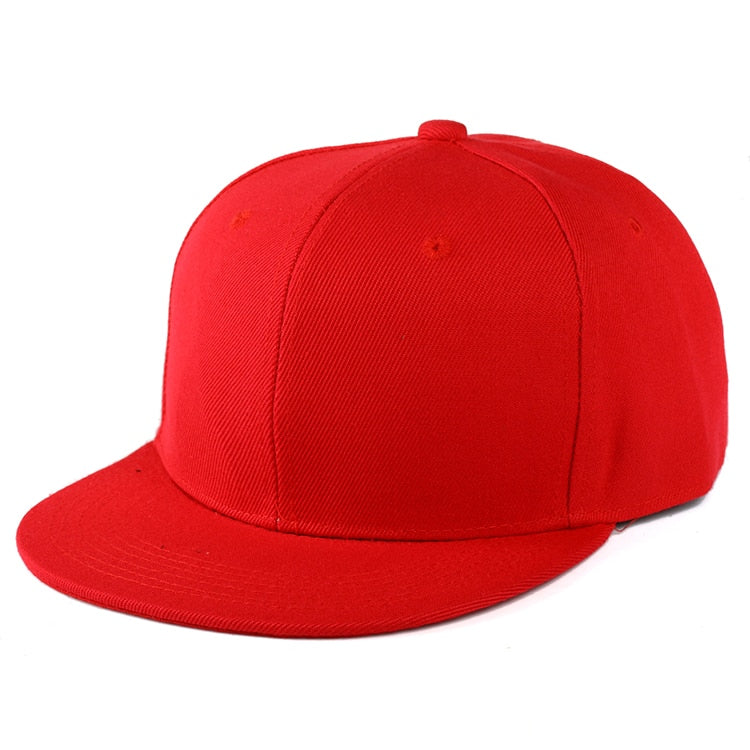 Flat Brim Baseball Cap Women Men