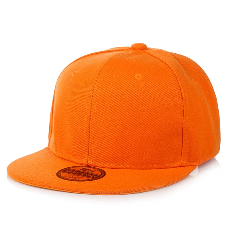 Flat Brim Baseball Cap Women Men