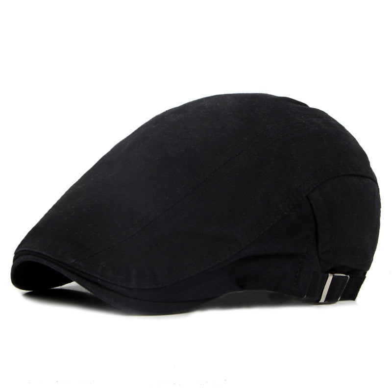 Cotton Baseball Caps   British Style Vintage Solid Unisex Retro