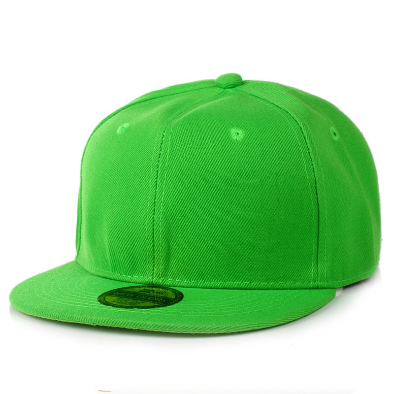Flat Brim Baseball Cap Women Men